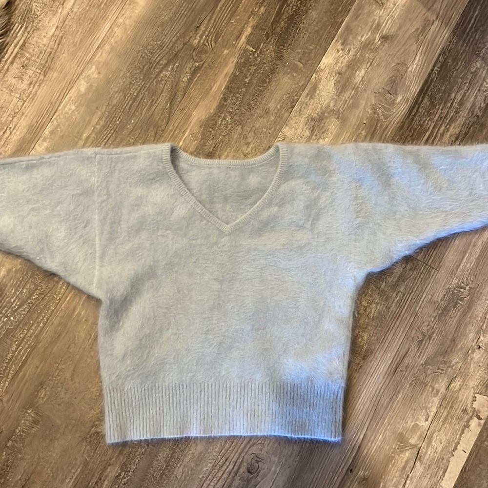 Blue Angora sweater